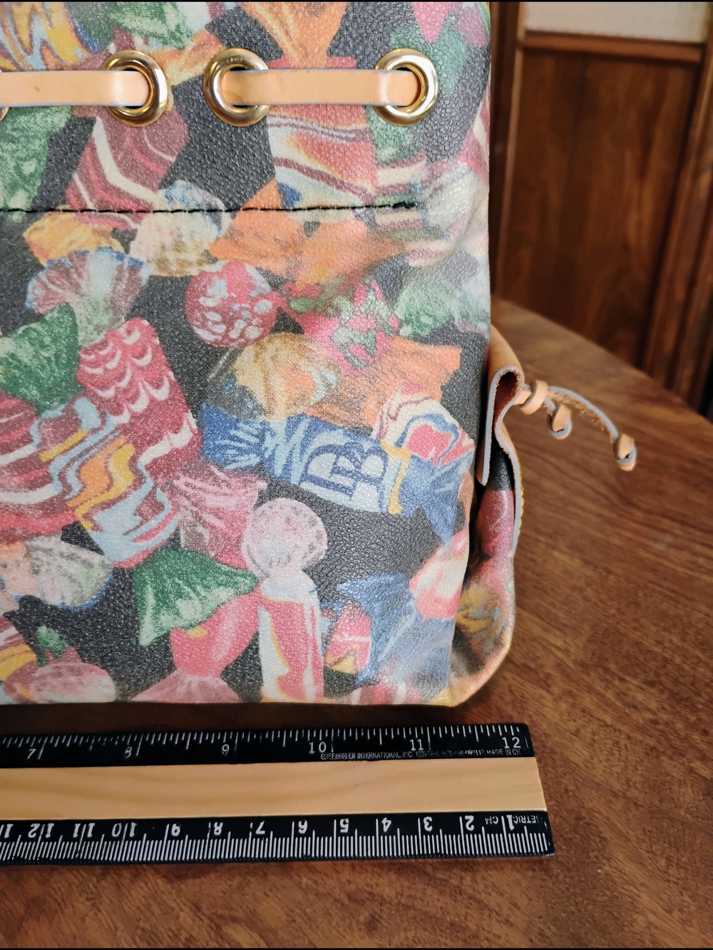 Dooney & Bourke Hard Candy All Over Coated Canvas Satchel/Cross Body Purse - Picture 5 of 16